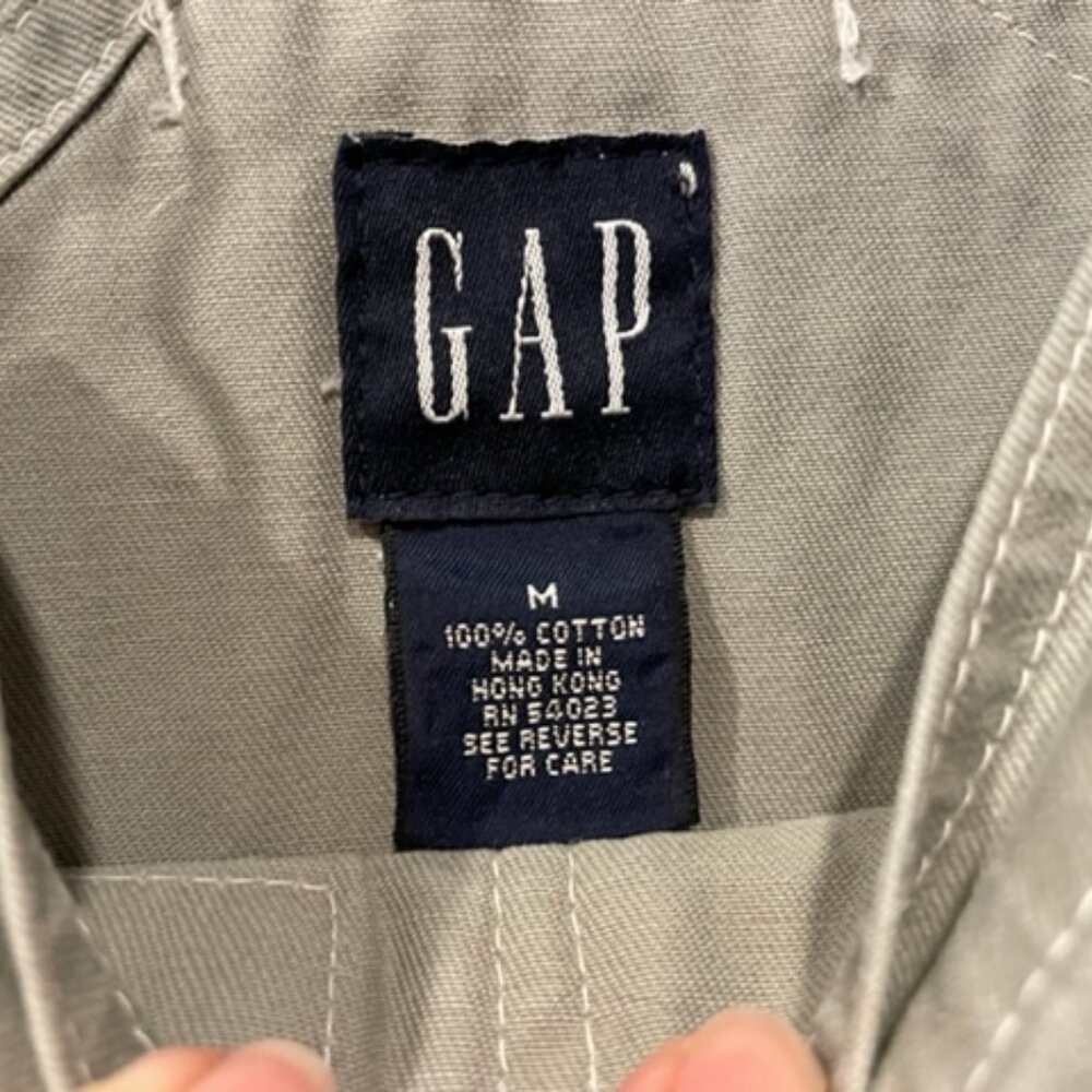 Rare vintage GAP light green bib overalls, worn once, M. circa 80s - Picture 3 of 5